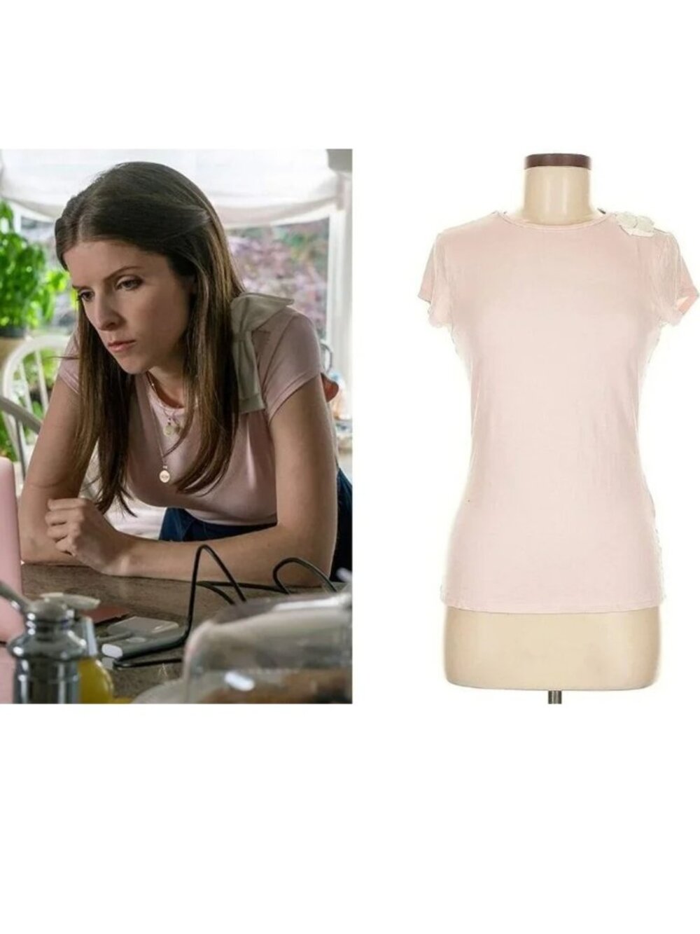 ASO ANNA KENDRICK A SIMPLE FAVOR Tee Shirt Top RARE